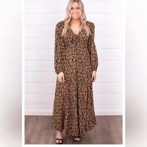 Dress Forum Floral Maxi Dress Cottagecore Boho Prairie Long Sleeve Fairycore